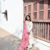 White Lotus Set (Kurti + Plazo + Duppata)